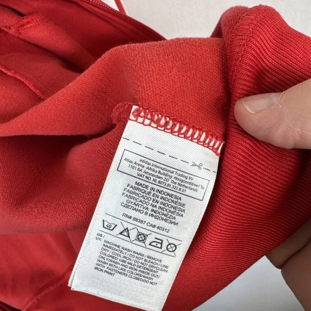 Vintage Adidas Originals Track Jacket Men’s M Red Trefoil 3-Stripe Retro‎